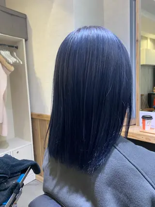 セミロング カラー ヘアアレンジ Sia中野新橋 『JUNYA』のヘアスタイル