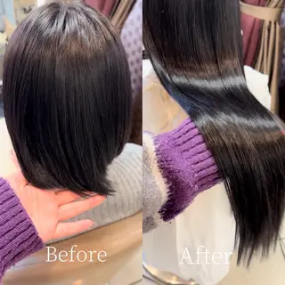 ロング カラー メンズ シールエクステ🎀 羽エクステ🌙しぇるのヘアスタイル