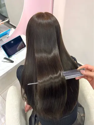 ロング 韓国/縮毛矯正/ カンタのヘアスタイル