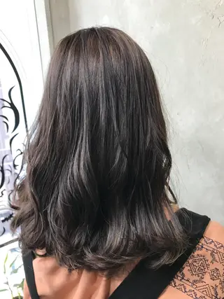 セミロング カラー パーマ 🌈髪質改善💕 縮毛矯正✨青木まで✨のヘアスタイル