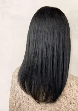 ミディアム 縮毛矯正 髪質改善　鈴木のヘアスタイル