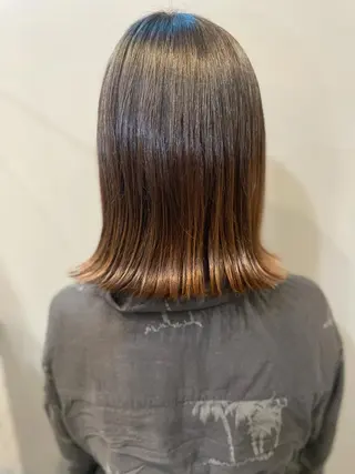 ミディアム 🌈ショートボブ⚪︎ 暖色🌈村山武史のヘアスタイル