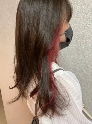 ロング 箕畑 麗菜のヘアスタイル