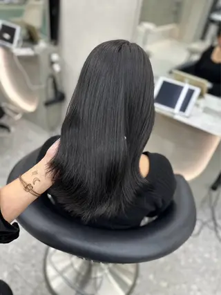 ロング カラー Hiroki 韓国ヘア🇰🇷のヘアスタイル