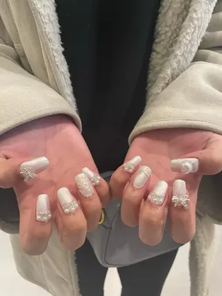 ネイル 束感まつ毛/ネイル/ LED♥KIRARAのマツエク・マツパデザイン