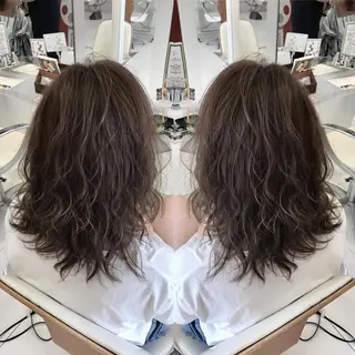 ミディアム カラー パーマ D.log 大和西大寺店所属・川崎 雅大のヘアスタイル