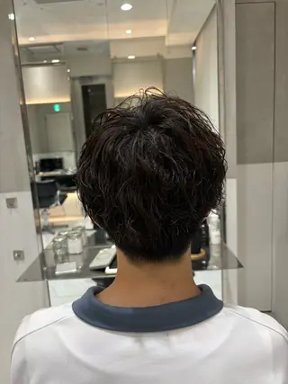 パーマ ヘアアレンジ メンズ 似合わせボブカット 💎モエのヘアスタイル