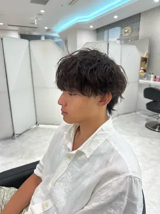 パーマ メンズ 🐺メンズパーマ マッシュ　あさひ🐺のヘアスタイル