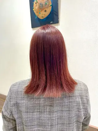 セミロング カラー まとまりの良い髪に✨ AOI🩷のヘアスタイル