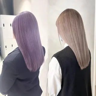 セミロング カラー 🦋レイヤーカット ミドリカワ🦋のヘアスタイル