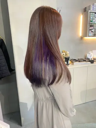 ロング カラー qulim所属・前橋 姫奈のヘアスタイル
