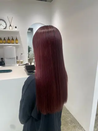 ロング カラー 𝘚𝘶𝘻𝘶 𓂃𓈒𓏸のヘアスタイル