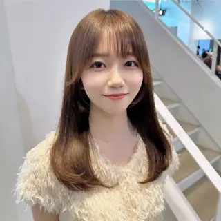 セミロング カラー パーマ ヘアアレンジ FERiCIA. 表参道所属・レイヤーカット 🪄吉野翔悟のヘアスタイル