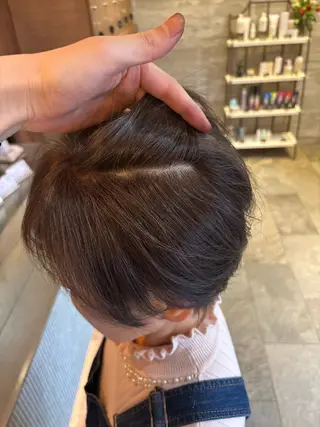 ショート カラー 傷めない白髪ぼかし/ ワタナベユウマのヘアスタイル