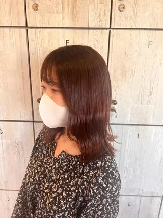 セミロング カラー れいな🌼 ボブ･艶カラー🌼のヘアスタイル