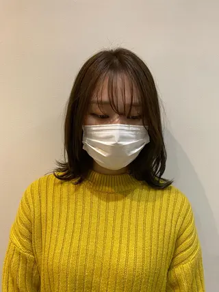 ミディアム カラー 大人かわいい×艶髪 🤍塩川のヘアスタイル