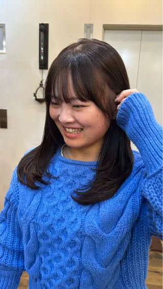 ロング カラー レイヤーカット大人気 //吉田百花のヘアスタイル
