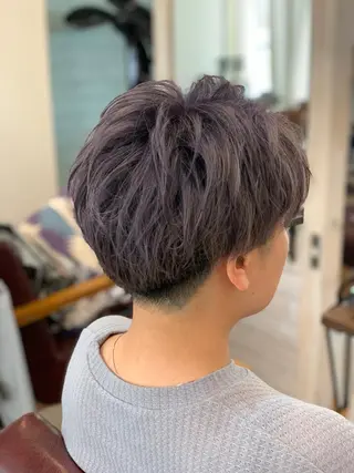 ショート カラー メンズ CECIL hair なんば店所属・メンズパーマ 艶髪☆店長☆有馬のヘアスタイル