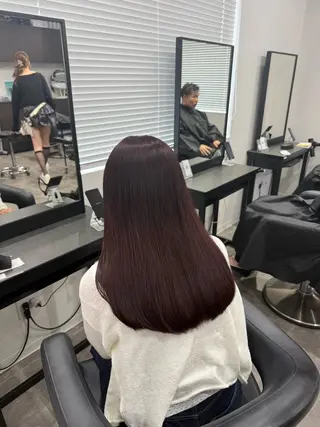 ロング カラー ヘアアレンジ 💗暖色特化ピンク/ 赤髪💗HARUNAのヘアスタイル