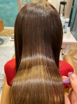 セミロング カラー 韓国ヘア🇰🇷 レイヤー/芝春樹のヘアスタイル