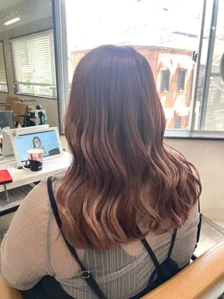 セミロング カラー 🐈‍⬛Namie 🐈‍⬛のヘアスタイル