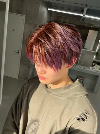 カラー メンズ 錦 茉李 @lm.mari03のヘアスタイル