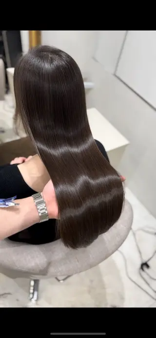 ロング 髪質改善×縮毛矯正 Core 片山健太のヘアスタイル