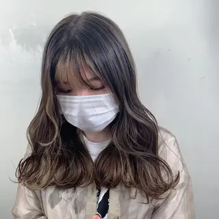 ロング カラー 甲斐 司のヘアスタイル