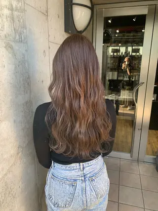 カラー ブリーチ✨ハイライト 透明感カラー/アヤノのヘアスタイル