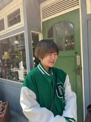 ショート 抜け感ショート パーマ/緒方椋のヘアスタイル