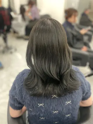 ミディアム MOE 福岡韓国ヘア✧︎のヘアスタイル