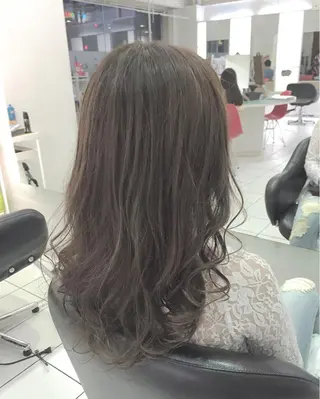 セミロング ロング カラー 青木 茂樹⭐️ 透明感カラーのヘアスタイル