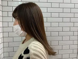 セミロング ひかる/髪質改善/ 縮毛矯正/韓国ヘアのヘアスタイル