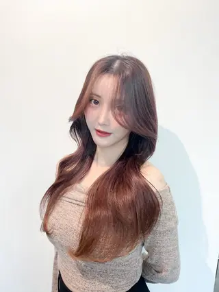 ロング 韓国ヘア/ ミラノのヘアスタイル