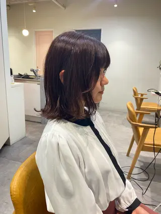 ミディアム カラー 当日予約大歓迎💗 依田瑞希のヘアスタイル