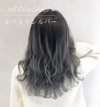 ミディアム カラー シールエクステ/渋谷 /ギャル/LIALAのヘアスタイル