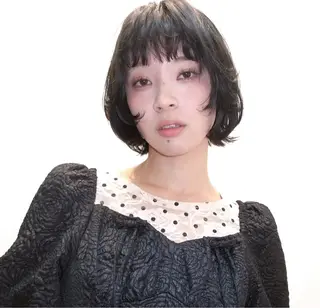 ショート カラー ベージュ/透明感/ 桃子のヘアスタイル