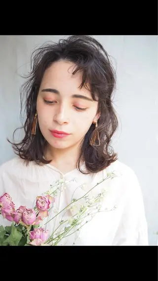 ミディアム パーマ RAYS/レイズ/立川/立川南口所属・レイズ 立川のヘアスタイル