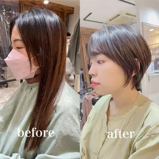 ショート カラー 【垢抜け大人髪】 TIARA西山のヘアスタイル