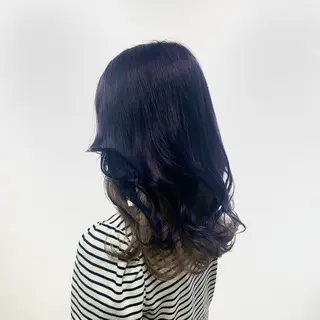 セミロング カラー ヘアアレンジ キヨミ 韓国レイヤーカットのヘアスタイル
