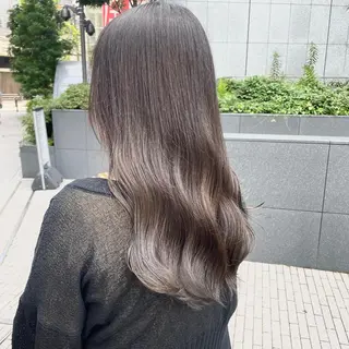 セミロング カラー 🔵暗髪　特化🔵 梅田・増田のヘアスタイル