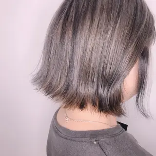 ミディアム カラー 透明感韓国ヘア♡ みつきのヘアスタイル