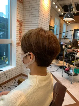 ショート カラー aguhair jour所属・髪質改善/白髪ぼかし KENTAのヘアスタイル