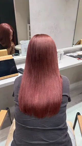 セミロング カラー 梅田 ハイトーン shionのヘアスタイル