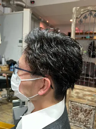 パーマ メンズ 髪質改善/縮毛矯正/ 超高濃度水素ケアのヘアスタイル