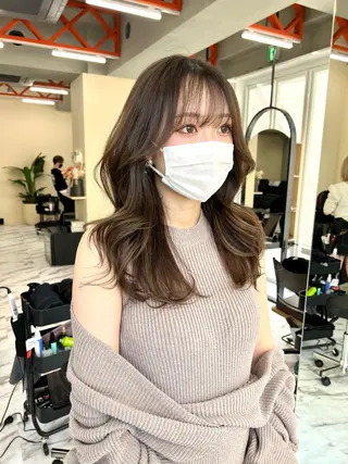 ロング カラー ヘアアレンジ レイヤー/透明感 🍃鈴木裕介のヘアスタイル