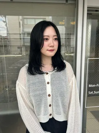 ミディアム カラー 透明感カラー🫧 nanohaのヘアスタイル