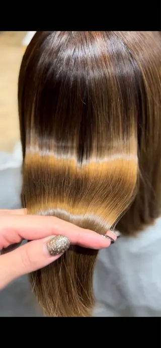 ミディアム カラー 心斎橋🤍inity KIKOのヘアスタイル