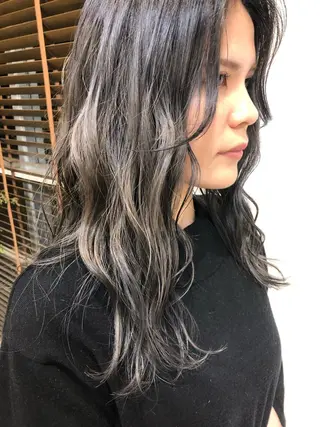 セミロング カラー パーマ ヘアアレンジ メンズ ❣️倉敷❣️美髪 カラー能登一成のヘアスタイル