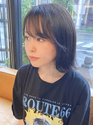 ショート カラー 山田勇真 ボブ/縮毛矯正/金山のヘアスタイル